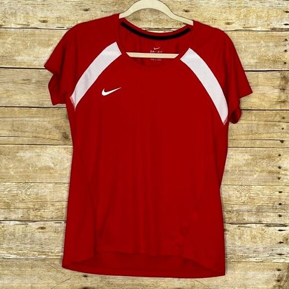 NIKE PERFORMANCE DRI-FIT ACTIVEWEAR ATHLETIC EVERYDAY TRAINING BASIC SHIRT LARGE - Picture 1 of 2
